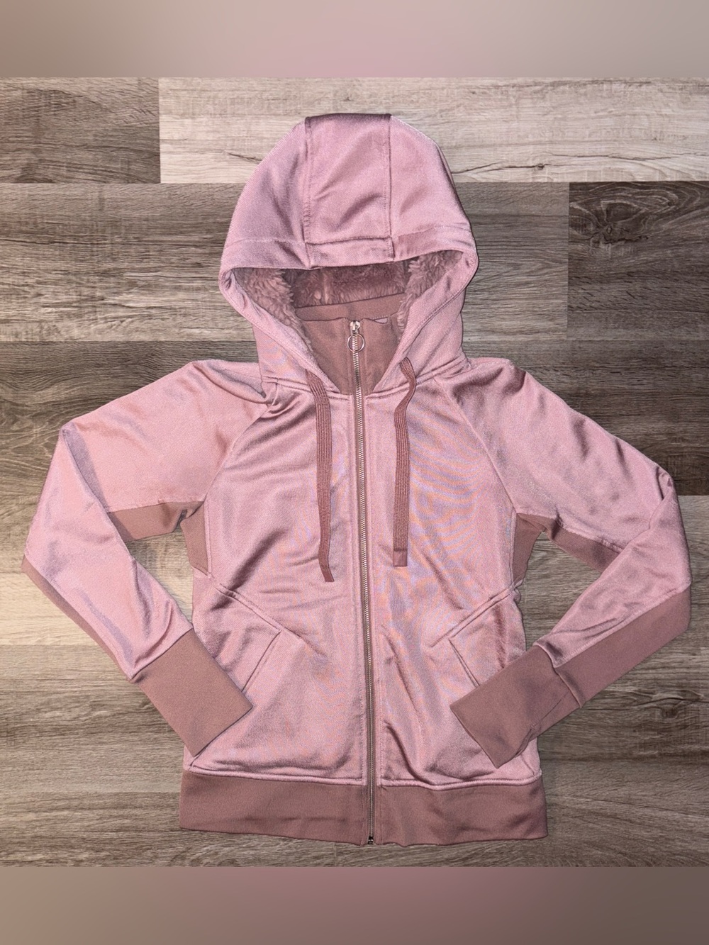 ATHLETA XS Pink Hooded Zip-Up Jacket